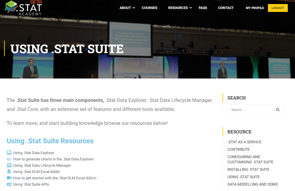Using .Stat Suite Resources